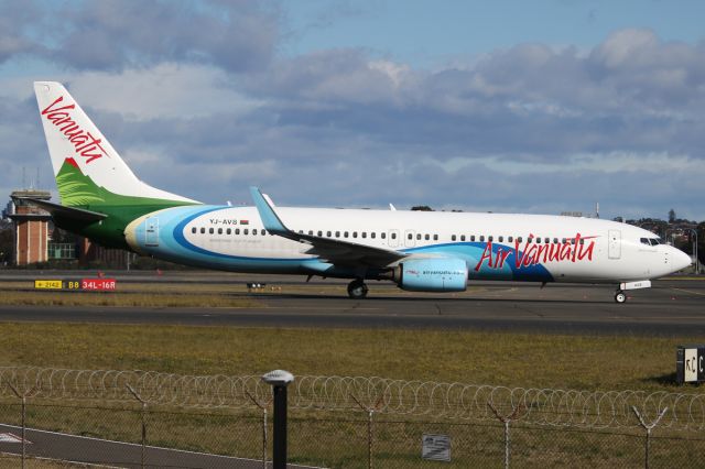 Boeing 737-800 (YJ-AV8) - on 9 August 2019