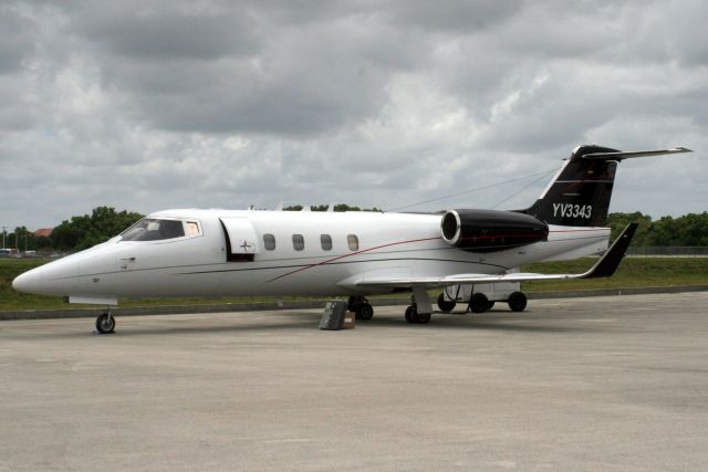 Learjet 55 (YV-3343) - Seen here on 3-May-18.