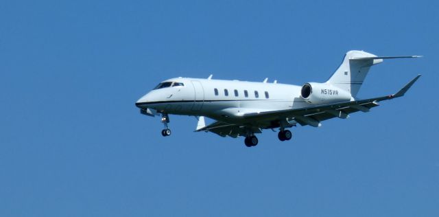 Canadair Challenger 350 (N515VR) - About to touch down is this 2014 Bombardier Challenger 350 in the Summer of 2024.