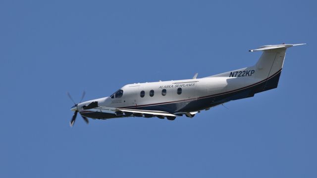 Pilatus PC-12 (N722KP) - Alaska Seaplanes' PC12 departing Juneau for Kake.