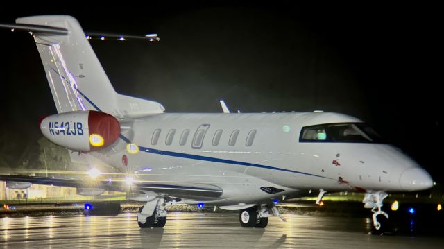 Pilatus PC-24 (N542JB) - N542JB during an overnight stay at KHUF. br /br /This aircraft is a 2020 Pilatus PC-24, SN 164, owned by A & A Drug Co. 9/12/22. 