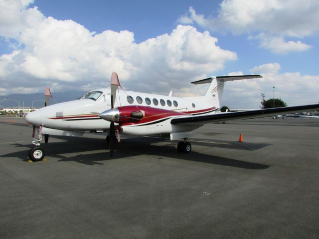 Beechcraft Super King Air 300 (N409LV) - Parked at Brackett Field.