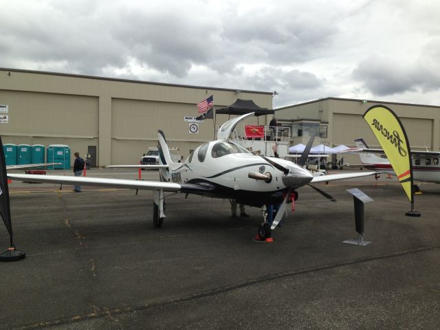 Avro 683 Lancaster (N698W) - This photo of the Evolution was taken at Paine Field's Aviation Day on May 18, 2013.  This was exhibited by the sales staff from Lancair. Cruises at +300Kts @ over 25,000ft. Cool aircraft!