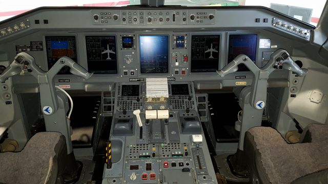 N87302 — - Inside the office of a MESA Airlines (UAL) Embraer ERJ-170.