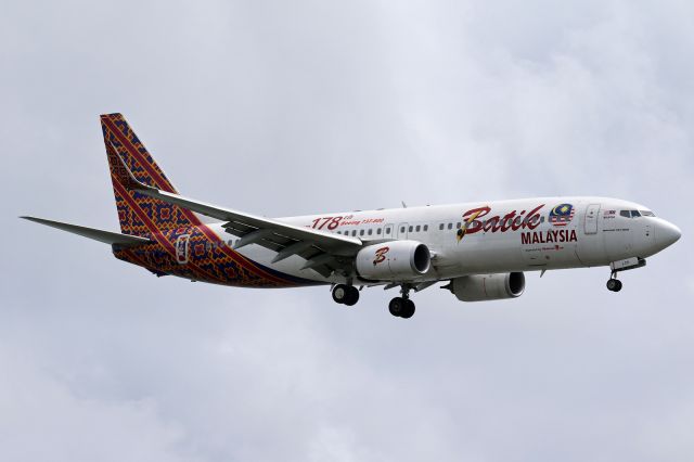 Boeing 737-800 (9M-LCK) - Sticker "178th Boeing 737-800"