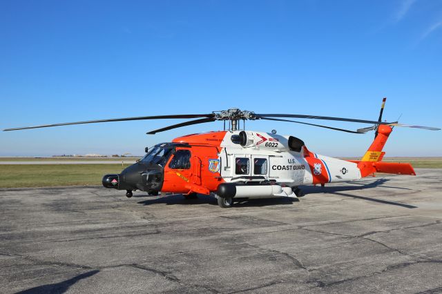 Sikorsky S-70 (N6022) - A US Coast Guard Sikorsky MH-60T Jayhawk (c/n 70-1704) from CGAS Traverse City at Burke Lakefront Airport on Sunday 9 Dec 2018.