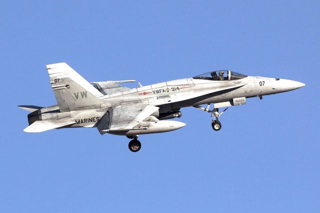 TAO7 — - McDonnell Douglas F/A-18C Hornet - Red Flag, Nellis AFB, NV. Marine Fighter Attack Squadron 314 (VMFA-314) VW-07, based out of Marine Corps Air Station Miramar, CA.