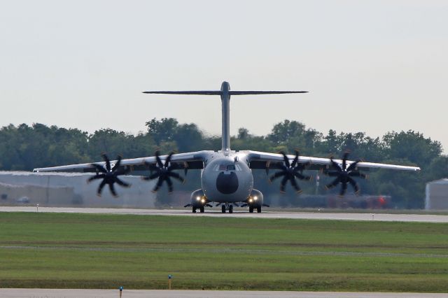 AIRBUS A-400M Atlas (GAF5406) - My first sighting of a German Air Force Airbus A400M Atlas. The A400M-180, 54+06, c/n 041, arrived at KYIP on 1 Sept 2017 for the Thunder Over Michigan Air Show.