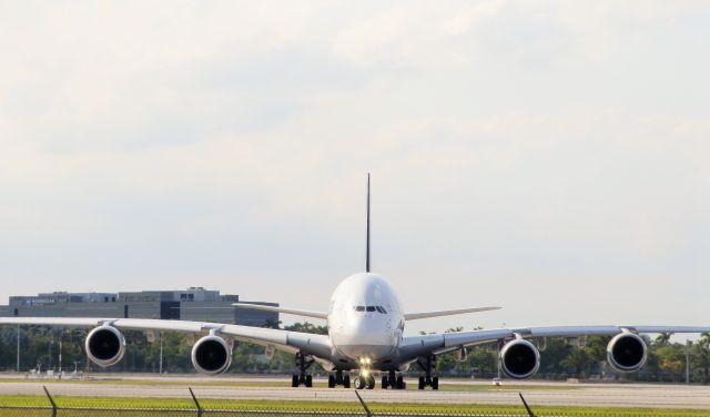 Airbus A380-800 (D-AIMM) - The vast size of this Leviathan"The takeoff is quiet"The cabin is spacious."