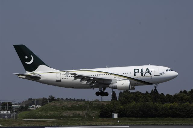 Airbus A310 (AP-BGR) - Approach to Narita Intl Airport Rwy16L on 2013/05/06