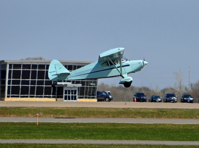 N5716H — - Taking off from Anoka County Airport, Minnesota.