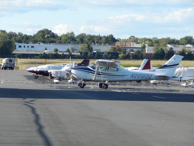 CESSNA T182 Turbo Skylane (N2080Q) - N2080Q, A 2005 Cessna T182 Turbo Skylane, sits on the ramp at Manassas Reginal Airport.