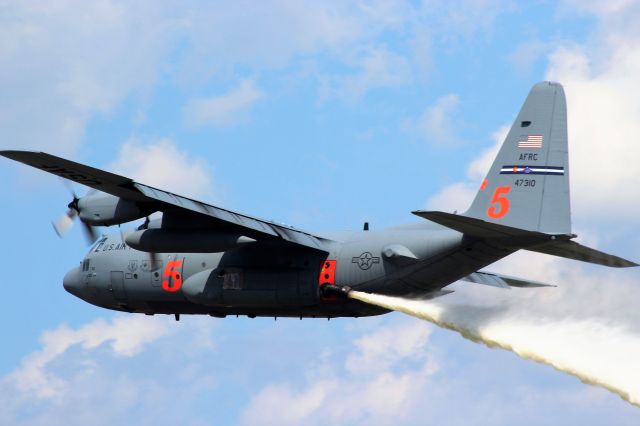 Lockheed C-130 Hercules (94-7310) - Cbro4 had a beautiful pic of this Colorado USAF Reserve C-130 equipped with a Modular Airborne Firefighting System ...from the 302nd Airlift Wingbr /br /EAA Airventure 2019