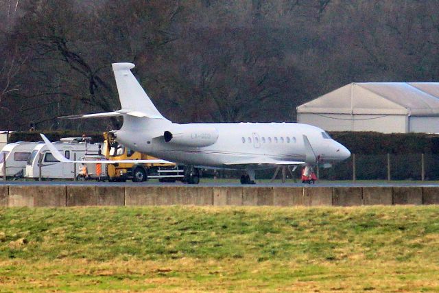 Dassault Falcon 2000 (LX-SCO) - Seen here on 18-Feb-22.