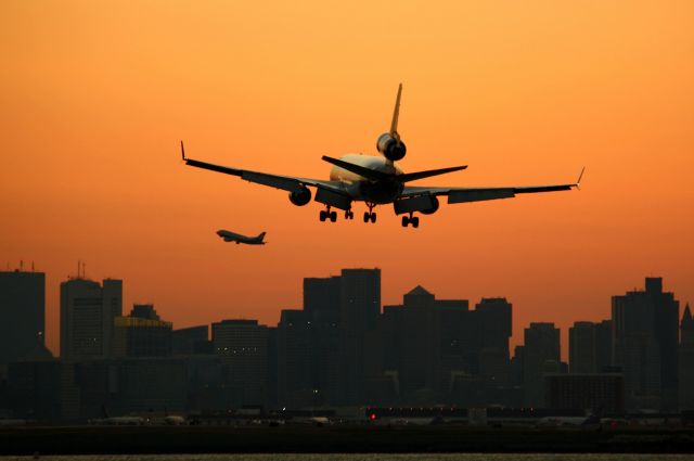 Boeing MD-11 — - Sunset arrival on 27