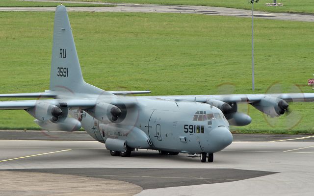 Lockheed C-130 Hercules (16-3591) - convoy1234 usn c-130t 163591 dep shannon 4/9/18.