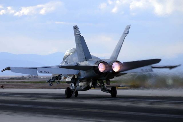 McDonnell Douglas FA-18 Hornet (16-4058) - McDonnell Douglas F/A-18D Hornet BuNo 164058 #446 of VFA-122 Flying Eagles at NAF el Centro on February 17, 2012.