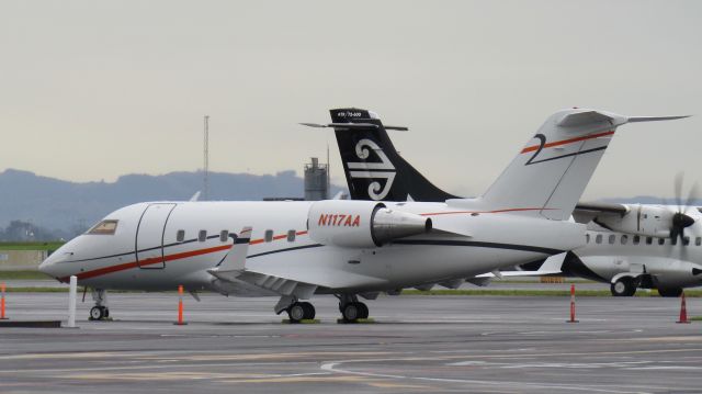 Canadair Challenger (N117AA) - At Swissport.