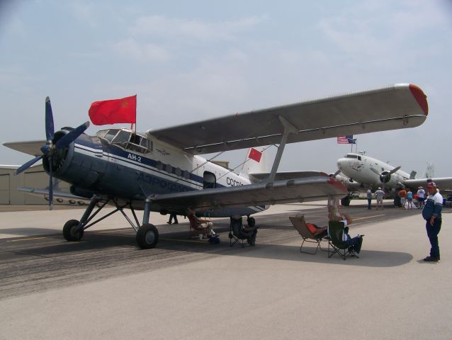 Antonov An-2 (N2445) - One of Jim Wolcotts 2 AN-2s. I see it at almost every airshow I go to.  Taken 6/2008 at the Corsicana Air Show.