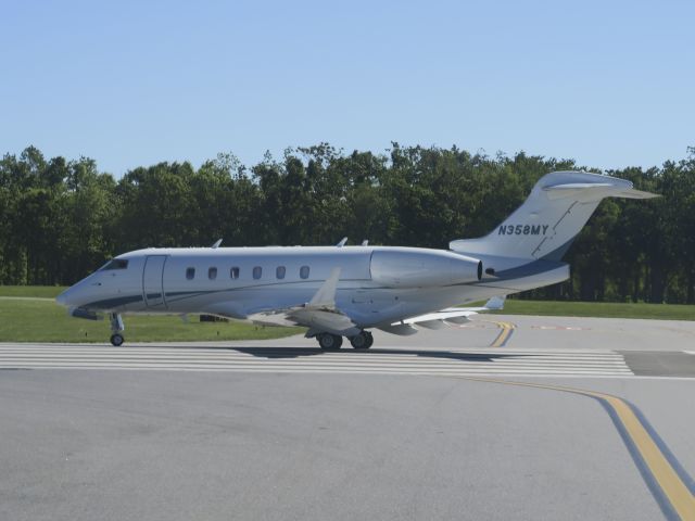 Bombardier Challenger 300 (N358MY) - Take off runway 34. Where? No location as per request of the aircraft owner. 10 JUN 2016.
