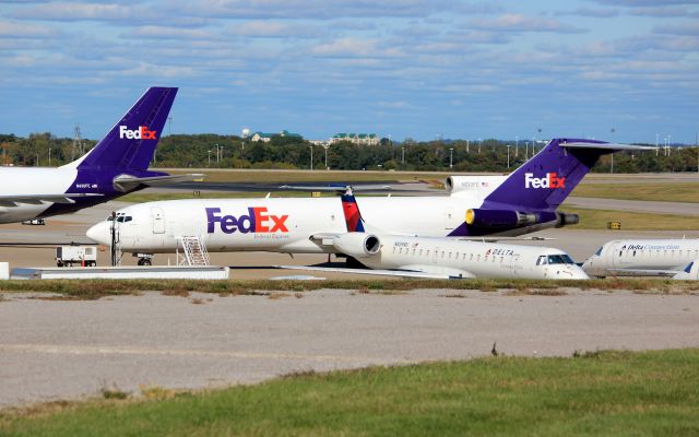 N223FE — - Busy Cargo apron at Nashville Airbus 310, 727, and Embraer regional jets. ERJs are from Freedom Airlines default.