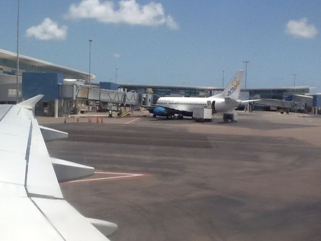 Airbus A319 (N714US) - Pushing back aboard N714US enroute to CLT