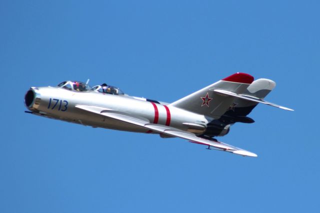 MIKOYAN MiG-17 (N1713P) - Tight formation....br /Not a double canopy Mig 17. 