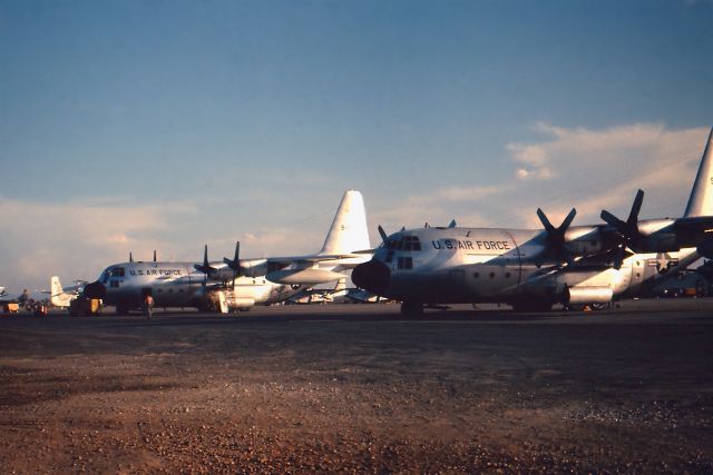 — — - C-130 transit ramp, DaNang AB, Vietnam, Summer 1966