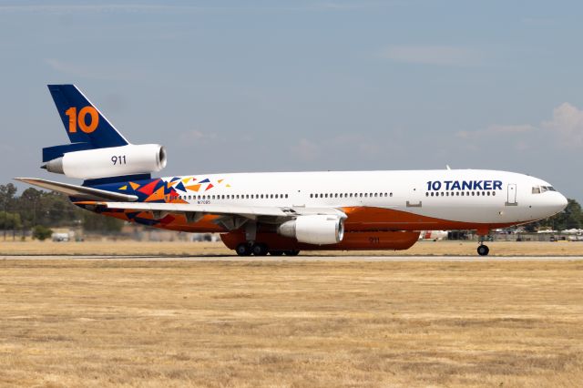 McDonnell Douglas DC-10 (N17085) - Tanker 911 is the oldest aircraft in the 10 Tanker fleet at 47 years old. It is also the last aircraft to be painted in the new livery. Photo taken at a dead end at E Street.