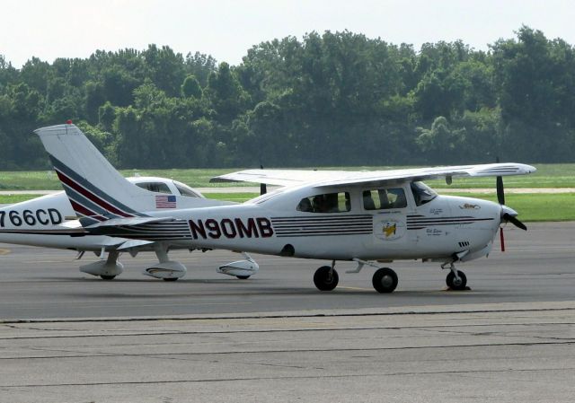 Cessna Centurion (N90MB) - At Downtown Shreveport. I read that this aircraft flew around the world!