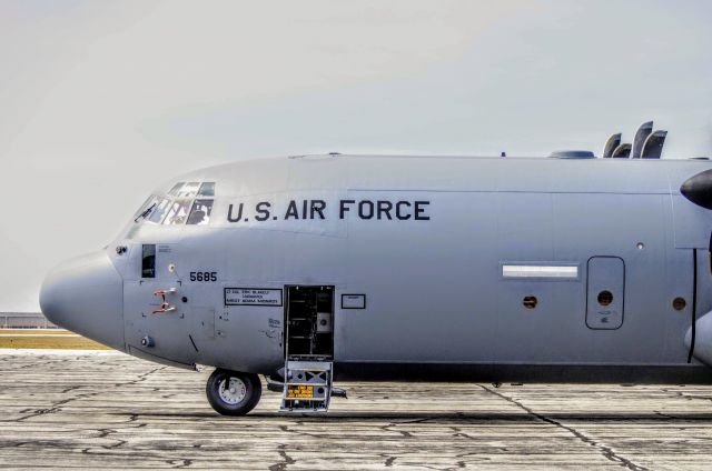 Lockheed C-130 Hercules (08-5685) - Little Rock based C130 sitting at Willow Run today after doing some flights for ROTC, this afternoon.