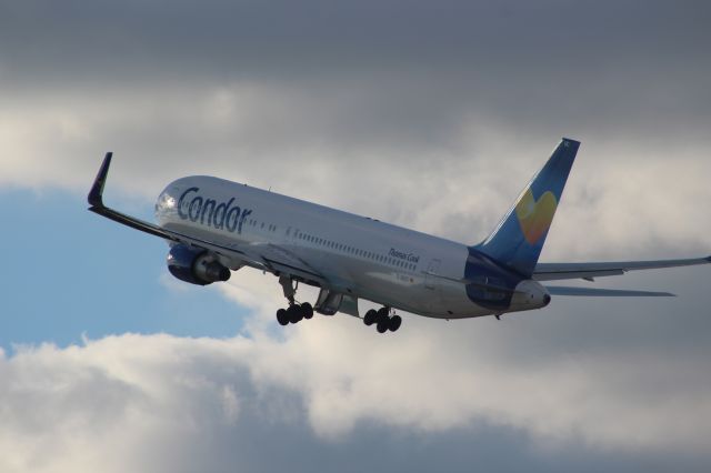 BOEING 767-300 (D-ABUC) - Into the Clouds.......