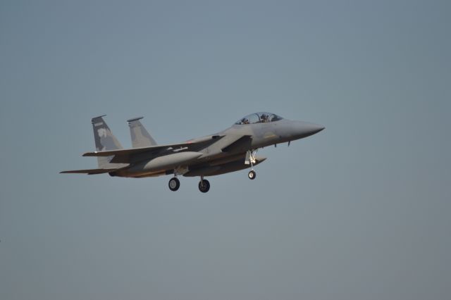 McDonnell Douglas F-15 Eagle (N82046) - Air Force F-15 (AF82046) landing KFSD - 7-20-12