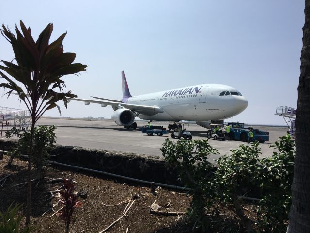 Airbus A330-200 (N375HA) - Had arrived from Japan and was returning to Honolulu (PHNL)