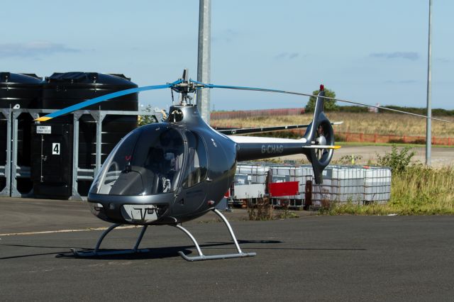 GUIMBAL Cabri (G-CHAG) - At Northumbria Helicopters building, waiting for my flight in this helicopter!