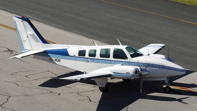 Beechcraft Baron (58) (VH-MQM) - Beech 58 Baron cn TH-576. VH-MQM YPJT 24th July 2020.