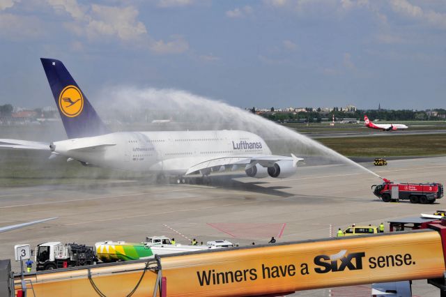 Airbus A380-800 (D-AIMI) - Baptism of the Lufthansa A380 "Berlin" in EDDT