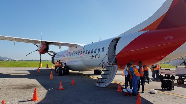 HR-AYJ — - Boarding flight to Toncontin, Honduras.