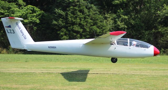 N296BA — - A LET L-23 Super Blanik lifting from Moontown Airport, Brownsboro, AL - May 19, 2018.