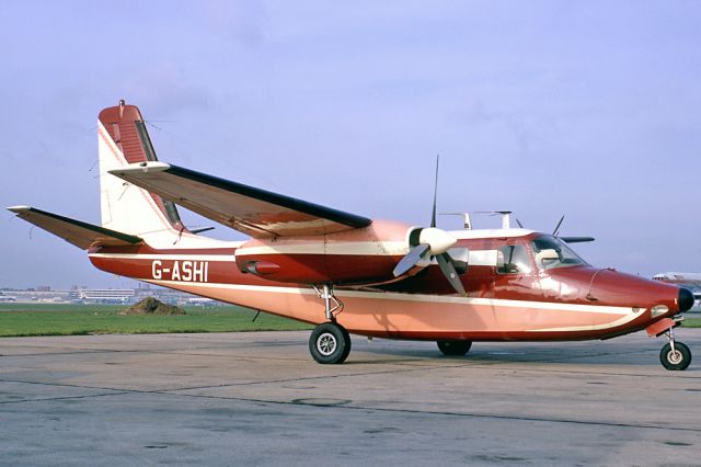 G-ASHI — - AERO COMMANDER 680F - REG G-ASHI (CN 680-658-255) - HEATHROW INTERNATIONAL AIRPORT LONDON UK - EGLL (8/12/1967)