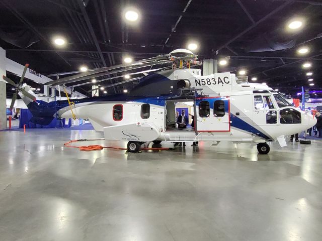 N583AC — - Airbus Helicopters H225 on display at HAI HELI-EXPO 2023.