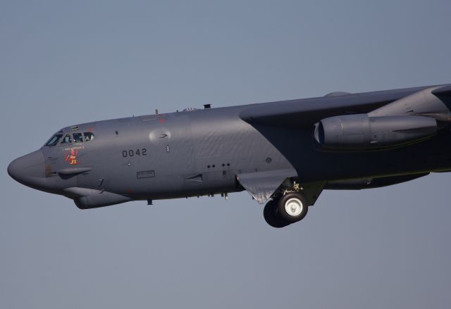 Boeing B-52 Stratofortress (60-0042) - "Red Gremlin II" in the pattern at Barksdale AFB after a training sortie (please view in "full" for best image quality)