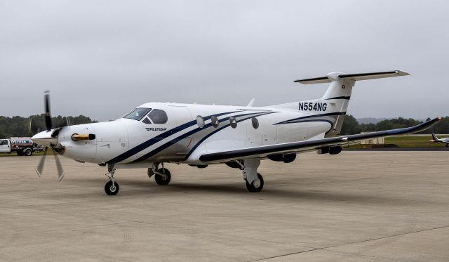 Pilatus PC-12 (N554NG) - N554NG departing the ramp at KDVK for a short hop to KLEX.