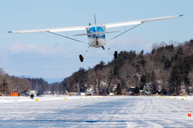 Cessna 140 (N2427V) - Alton Bay ice runway