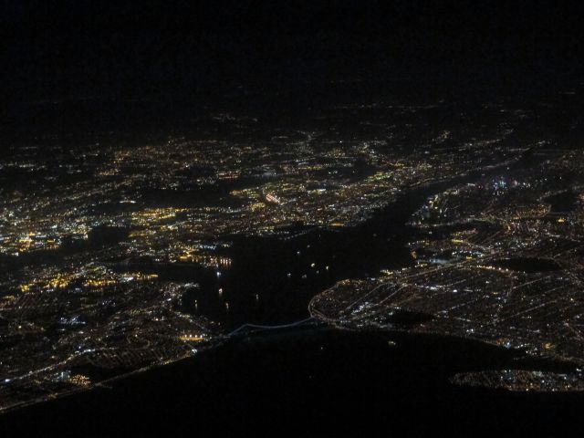 Cessna Citation V (N365EA) - At night along Manhattan en route to KDXR.