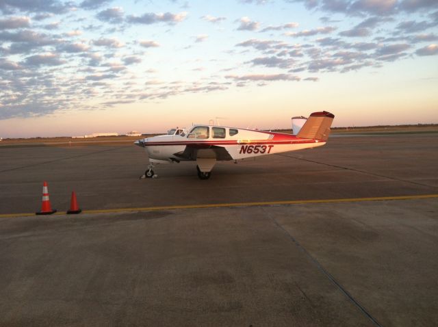 Beechcraft 35 Bonanza (N653T) - N653T on the Tarmac @ Ellington Field