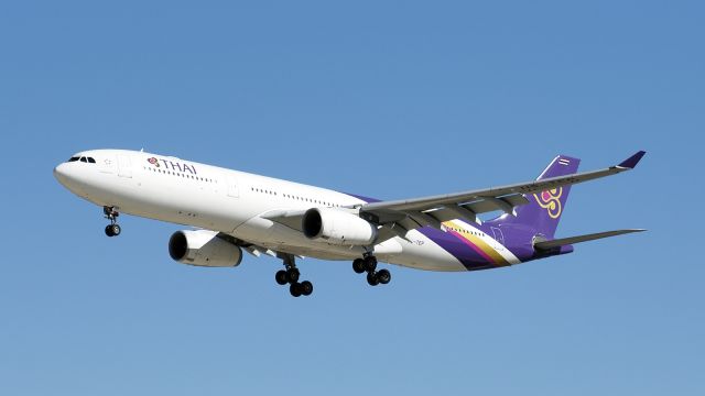 Airbus A330-300 (HS-TEP) - Airbus A330-343. Thai Airways HS-TEP rw06 YPPH 290319