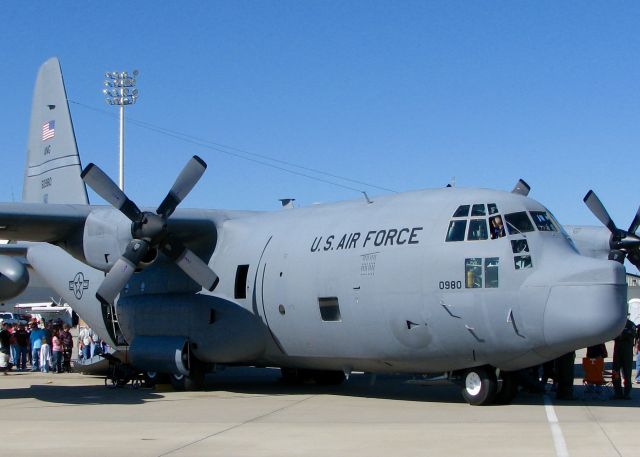 Lockheed C-130 Hercules (65-0980) - At Barksdale Air Force Base.