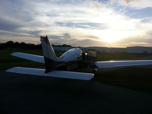 Piper Cherokee Arrow (N9254K) - Ready for a sunset departure.