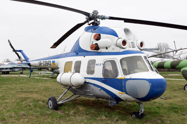 PZL-SWIDNIK Mi-2 Kania (UR-23943) - on display at Ukraine State Aviation Museum